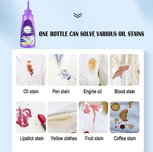 2 PCS Active Enzyme Laundry Detergent, Active Enzyme Laundry Stain Remover, Garment Stubborn Stain Cleaner Oil Remover, Cl...