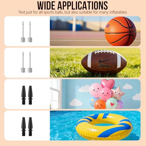 Electric Ball Pump,Smart Air Pump Portable Fast Ball Inflation with Accurate Pressure Gauge and Digital LCD Display for Ba...