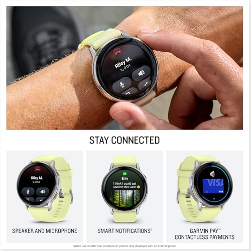 Garmin Venu 4, 45mm, Advanced Fitness Tracker GPS Smartwatch, 1.4" AMOLED Display, Built-in Flashlight, 12 Days of Battery...