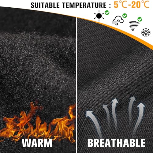 YANIKY Winter Gloves for Men Women: Windproof, Lightweight, Anti-Slip, Touch Screen, Sports Gloves for Running, Cycling, D...