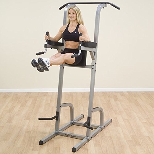 Body-Solid GVKR82 Multi-Function Power Tower With Vertical Knee Raise, Dip Station, Push-Up station, and Pull-Up Station F...
