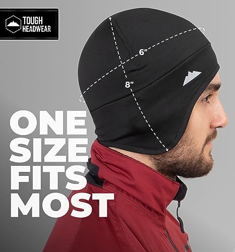 Tough Headwear Thermal Skull Cap - Moisture-Wicking Helmet Liner Beanie - Outdoor Running Gear Men & Women - Cycling Apparel