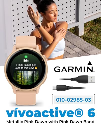 Wearable4U Garmin Vivoactive 6 - Health & Fitness Smartwatch, 1.2 in Bright AMOLED Display, GPS Sports Tracking, Up to 11 ...
