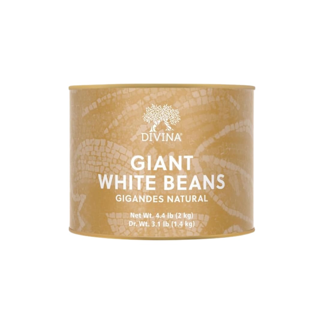 Divina Giant White Beans - 49.6 Ounce (3.1 lb) Pack - Premium Quality Legumes