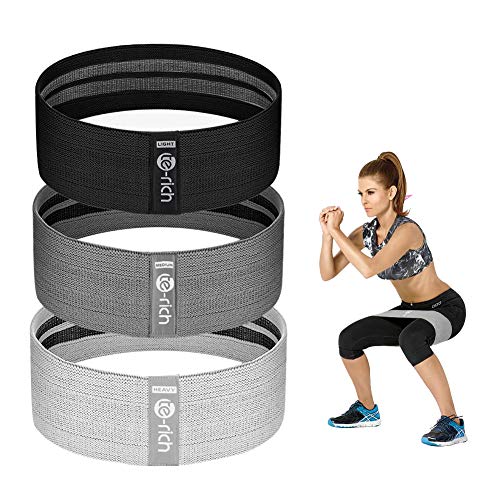 Resistance Bands, Fabric Workout Bands for Women & Men, Cloth Booty Resistance Loop Bands, Thick Squat Bands for Butt/Leg...