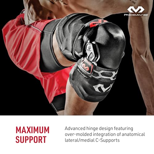 McDavid Knee Brace, Heavy Duty Hinged Knee Braces for Knee Pain, Instabilities, Ligament, ACL, MCL, PCL, Meniscus Injury, ...