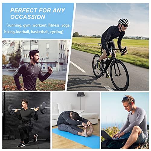 SPVISE Men's Compression Shirt Long Sleeve Athletic Workout T-Shirts Top Active Sport Baselayer Undershirt Gear Shirt Dry Fit