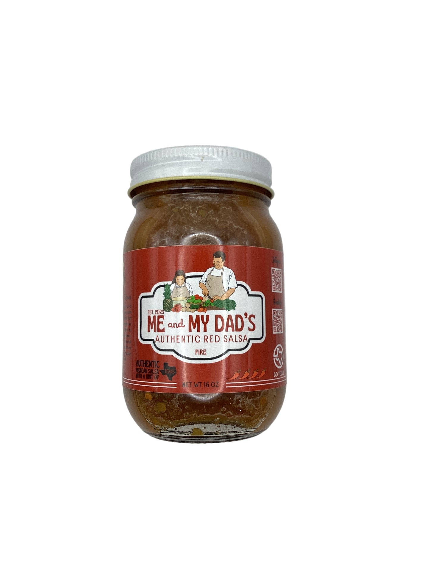 Me and My Dad’s Fire Authentic Red Salsa 16oz