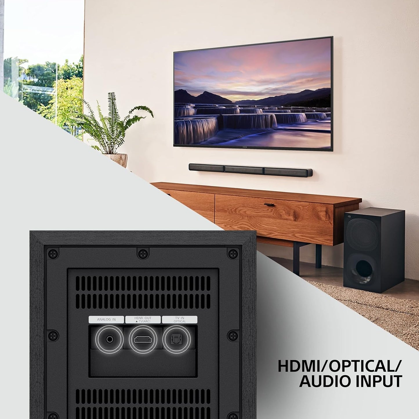 HT-S40R 5.1Ch Home Theater Soundbar System,Black