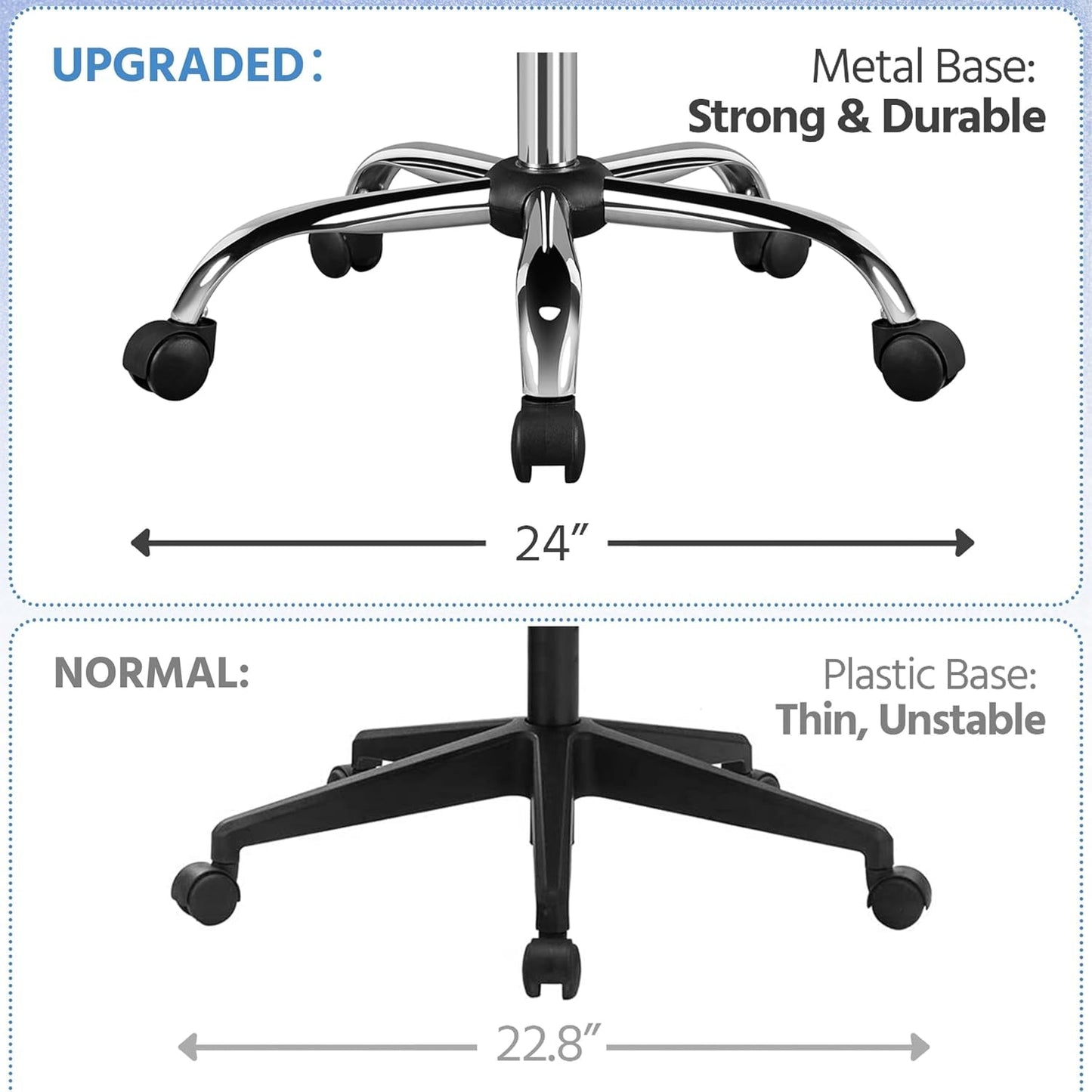 Office Desk Chair Mid-Back Leather Computer Chair Height Adjustable Ergonomic Executive Chair W/Lumbar Support Comfy Thick Padded Armrests and Seat, White