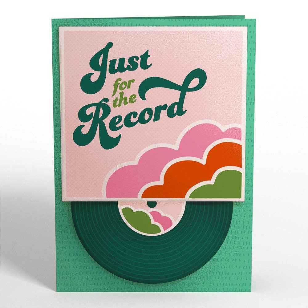 Just for the Record Anniversary 5''x7'' Card