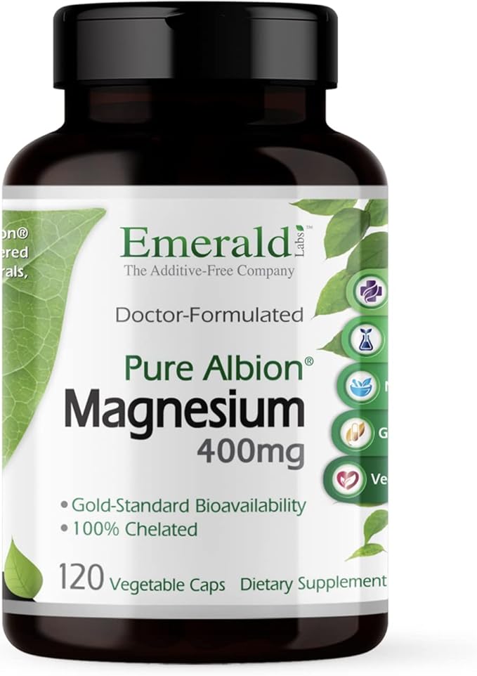 EMERALD LABS Vitamin D3+K2 (60 Caps) & Magnesium (120 Caps) - Bone Health, Heart Support & Sleep Support with Vitamin D, VitalDelta MK-7 & Pure Albion Magnesium - Gluten-Free