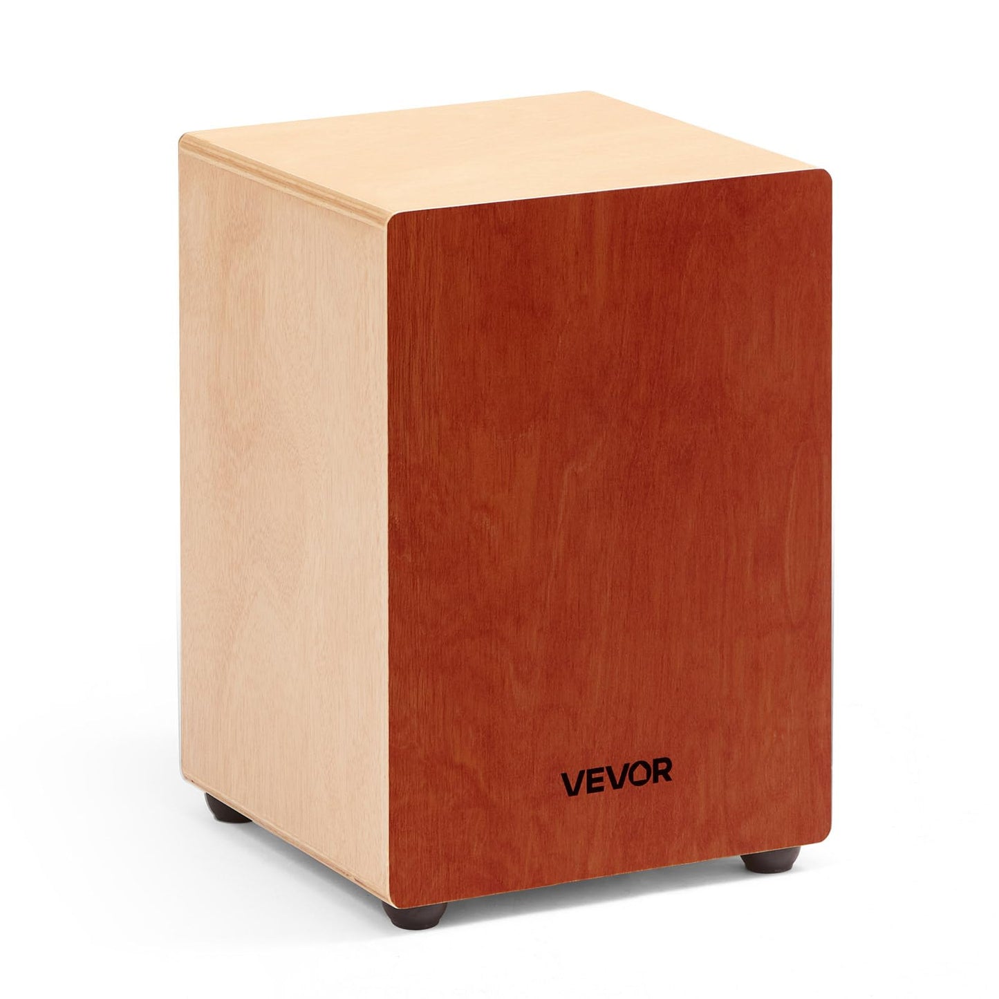 Vevor Cajon Box Drum, With Internal, Lightweight Wooden Percussion Box, Portable Birch Wood Drum Musical Instrument With Silicon