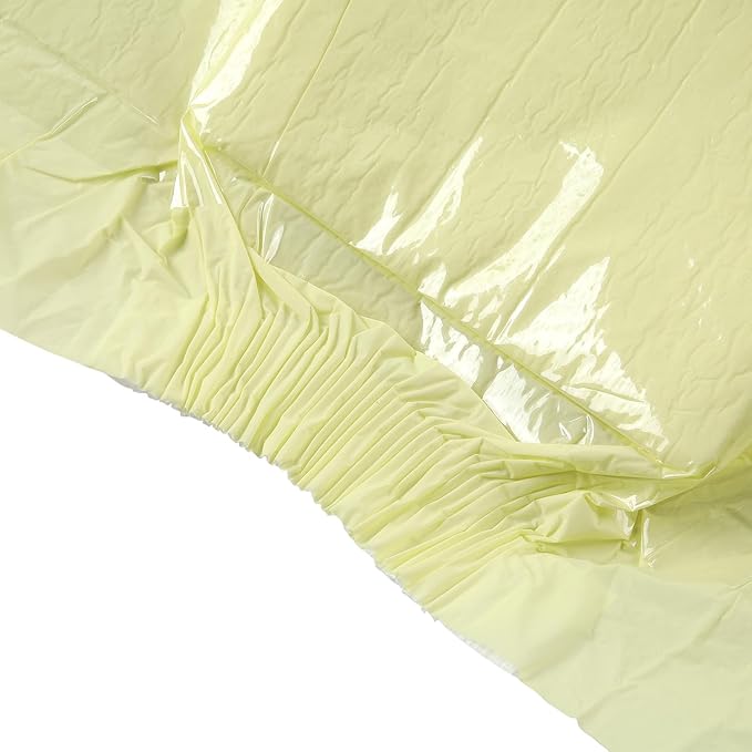 CutiePlusU Disposable Adult Diaper Heavy Absorption Dry Surface Adult Diapers All Night- Yellow 10 Pieces (Large 37"-47")