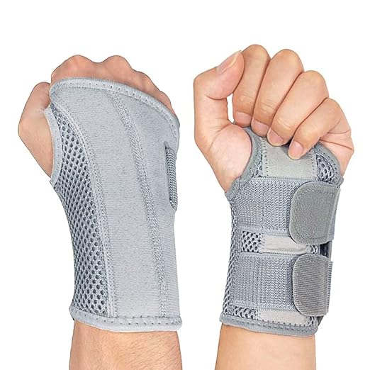 NuCamper Wrist Brace Carpal Tunnel Right Left Hand for Men Women Pain Relief, Night Wrist Sleep Supports Splints Arm Stabi...