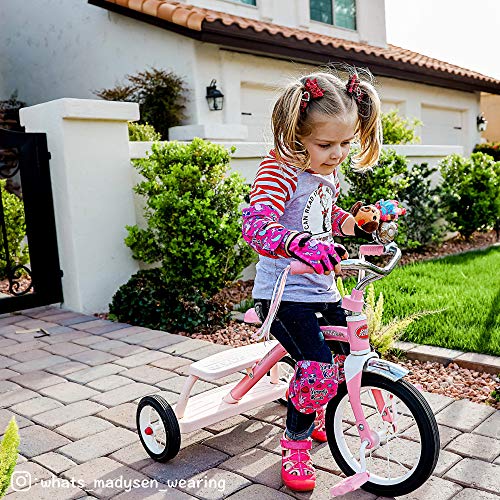 Kids Bike Gloves for Balanced Bike Mountain Bicycle Biking I Breathable Fingerless Toddler Kids Cycling Gloves with Extra ...