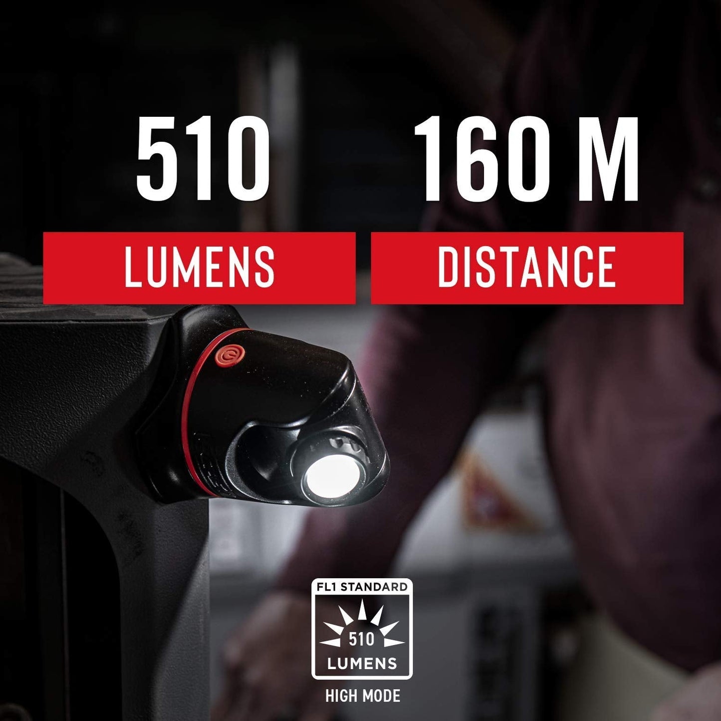 Coast Pm450 Led Work Light - 510 Lumen, Magnetic, Alkaline, Model 30364, Plastic, No Color