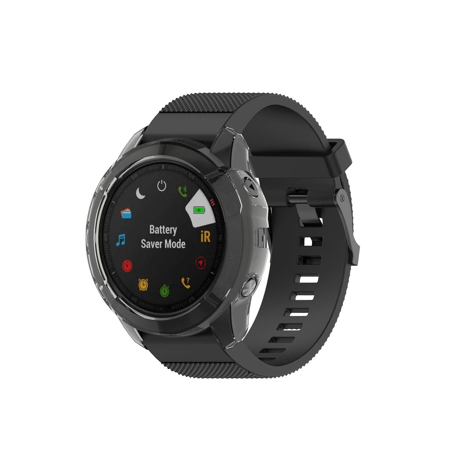 Ruentech Case Cover Compatible With Garmin Fenix 6X/6X Pro/Fenix 6X Sapphire Case Protector Tpu Protective Case Frame For Fenix