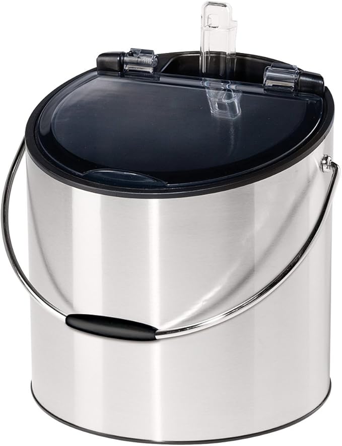 OGGI Wine & Ice Bucket- Ice Bucket with Lid & Ice Scoop, Wine Chiller Bucket, Tabletop Wine Chiller Holds 2 Bottles, Bar S...