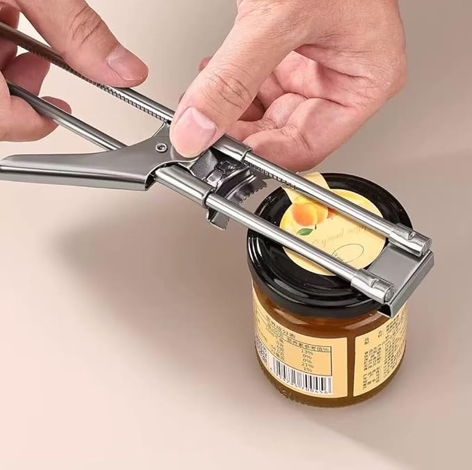 Adjustable Stainless Steel Can Opener,Master Opener Adjustable Jar and Bottle Adjustable Multifunction Stainless Steel Can Jar Lid Gripper Manual Opener for Kitchen Accessories (5)