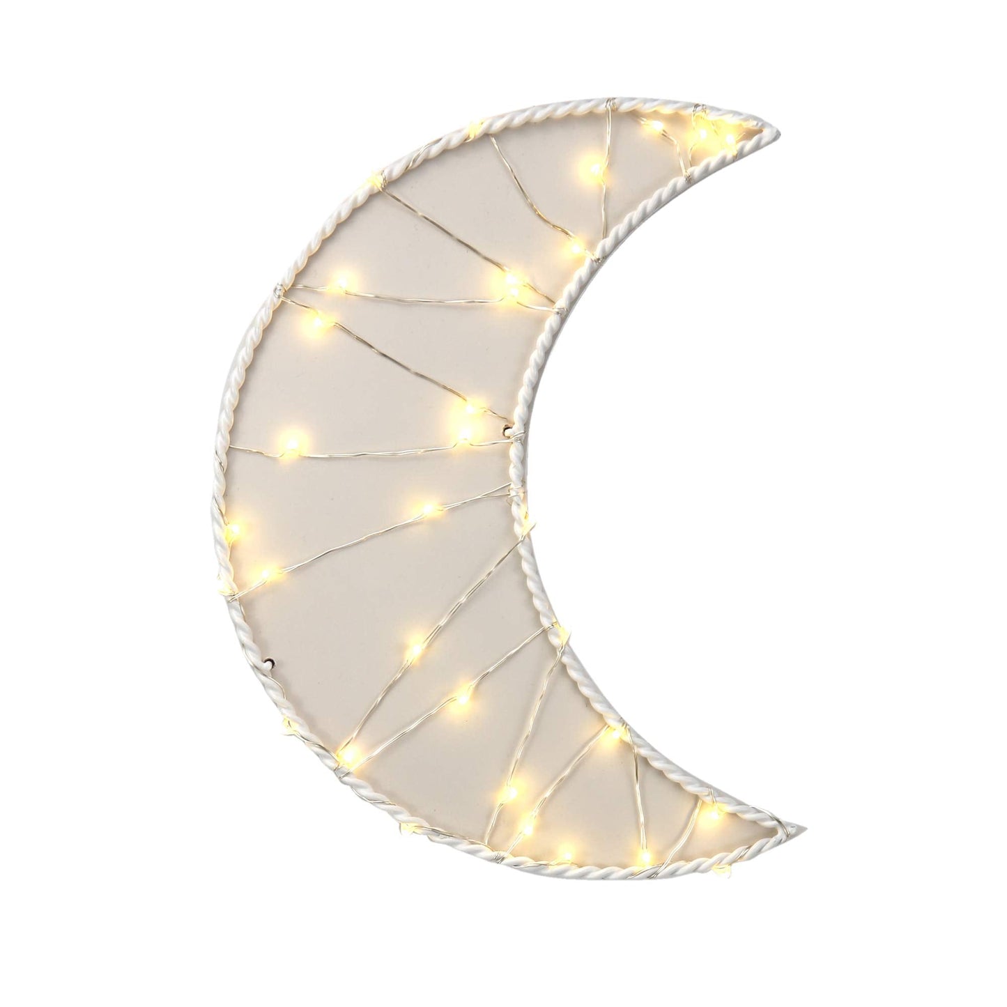 Lambs & Ivy LED Moon Wall Decor - Cream, 1 Count, Model 714012ML, MDR/Wire