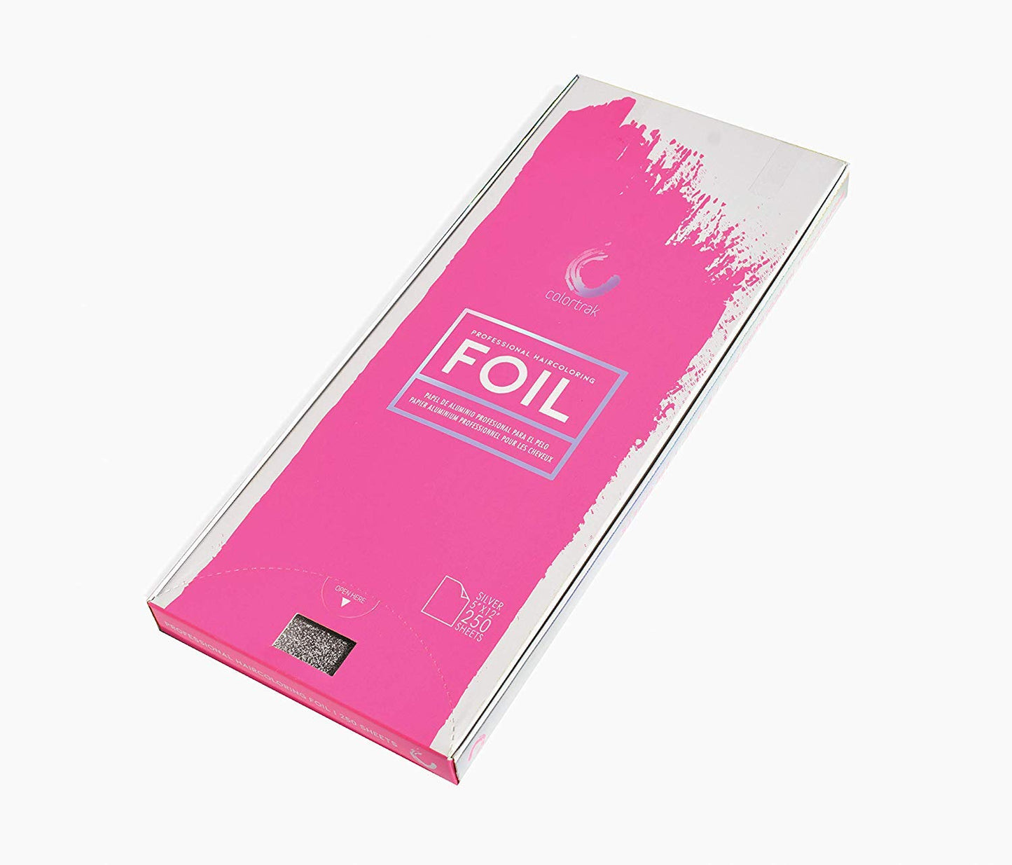Colortrak Embossed Hair Coloring Foil Sheets, Professional, Convenient 5 x 12 inch Long Pre-cut Sheets, Easy to Grab During Proc