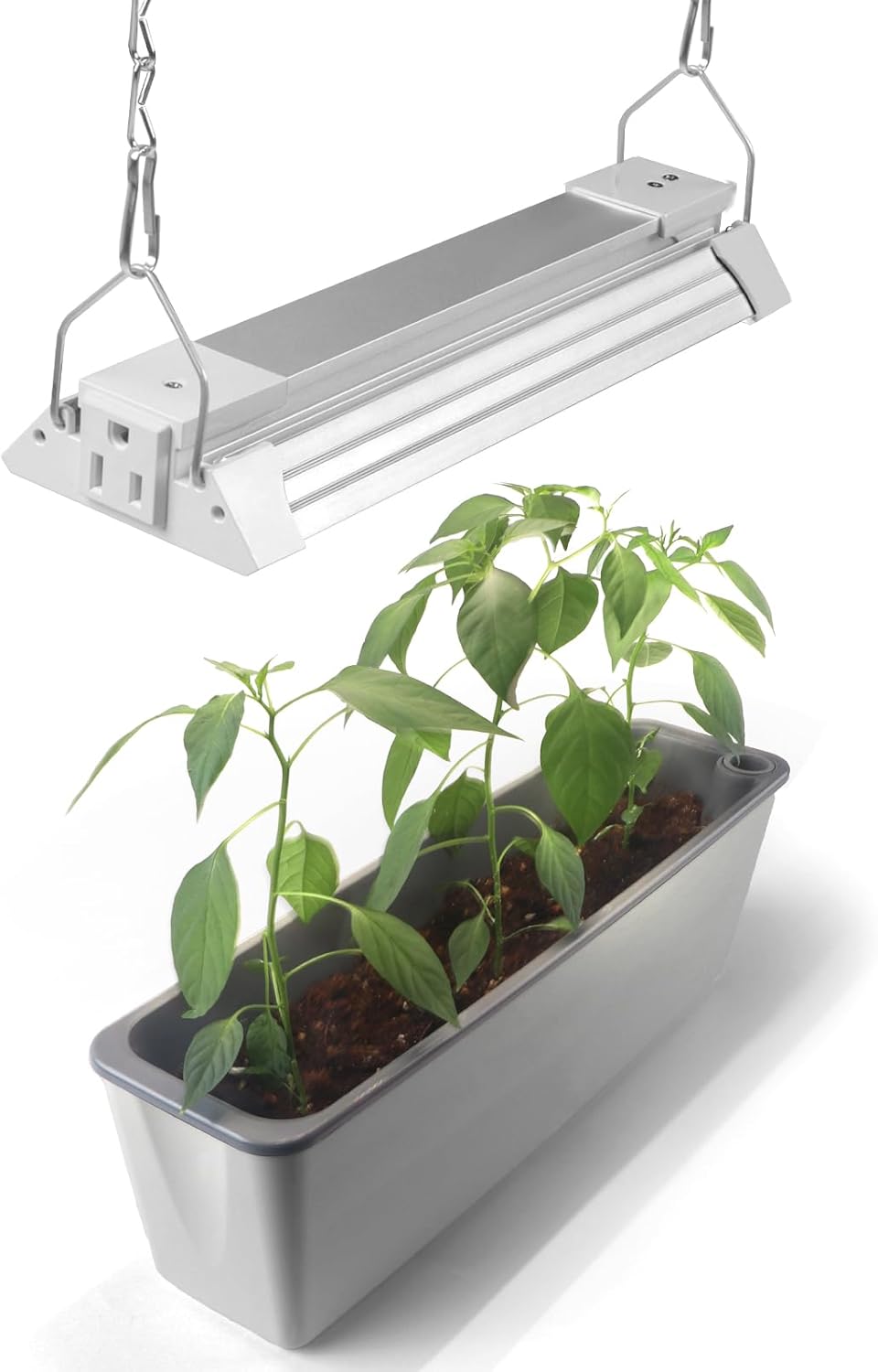 Barrina TX18 1FT Grow Light, 18W(90W Equivalent), High PPFD, Full Spectrum with 660nm Red LEDs, Grow Light Strip for Indoor Plants, Plant Shelves, Seedlings with On/Off Switch, Linkable, 1 Pack