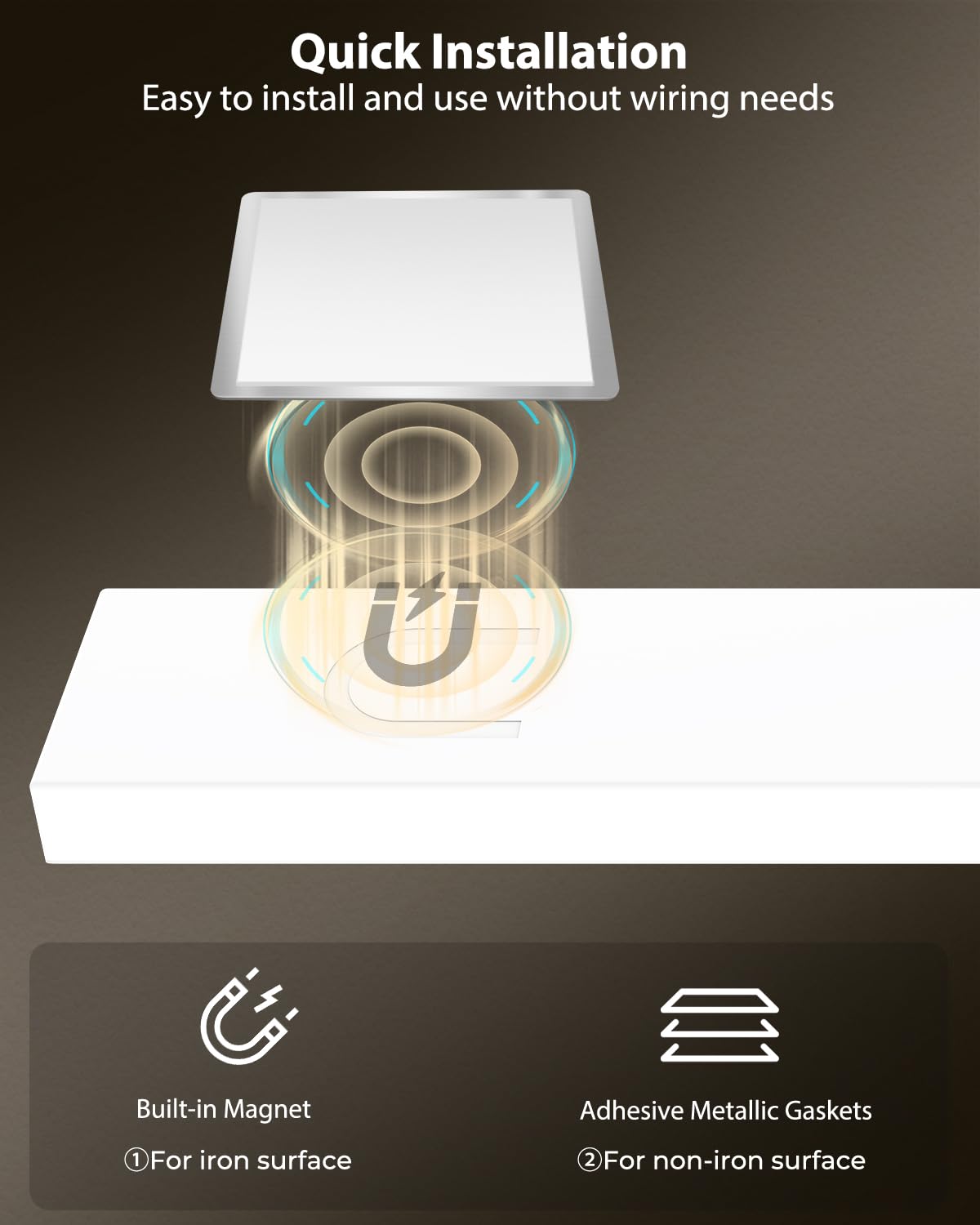 10  Under Cabinet Lighting  68Leds Motion Sensor Light Indoor  Rechargeable Battery Magnetic Closet Light  Wireless Under Counter Lights For Kitchen  Stairs  2-Pack Warm Light