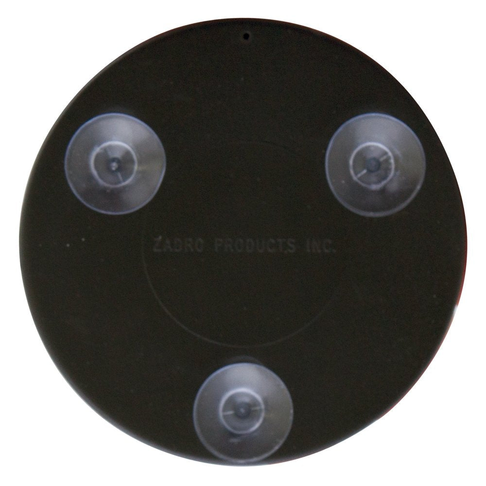 Zadro Compact 15X Magnification Travel Lightweight Portable Suction Cup Makeup Spot Mirror, Black, Black Finish