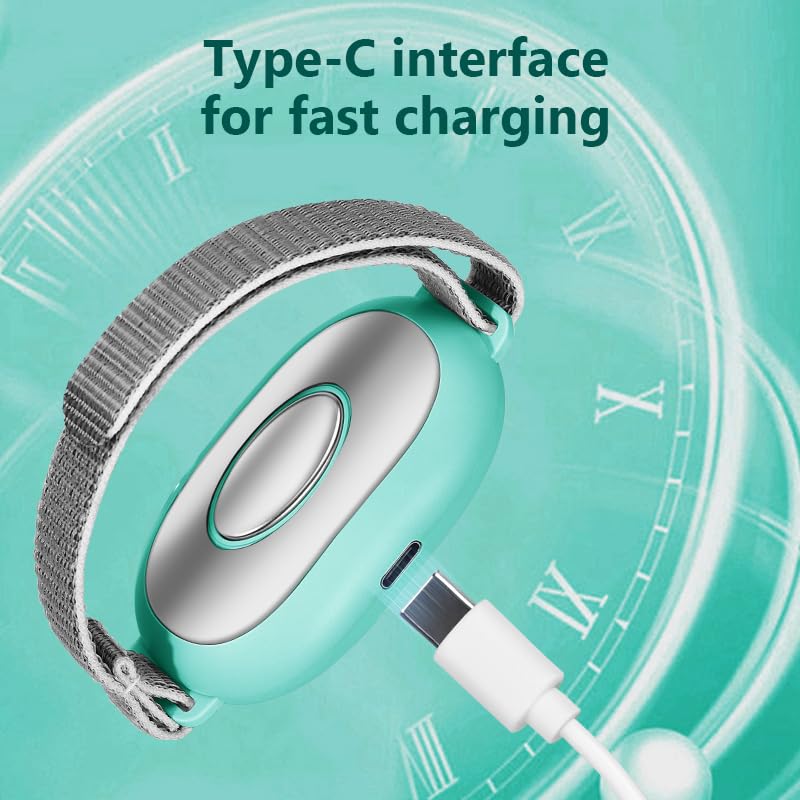 Handheld Sleep Aid Device - Microcurrent Relaxation Tool, USB Rechargeable, for Adults & Kids (Green, 1Pcs)
