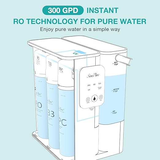 SimPure Y9 Series T33 Filter Replacement Cartridge for Y9T and Y9A Countertop Reverse Osmosis System, 6 Months Replacement Cartridge (1 Pack)