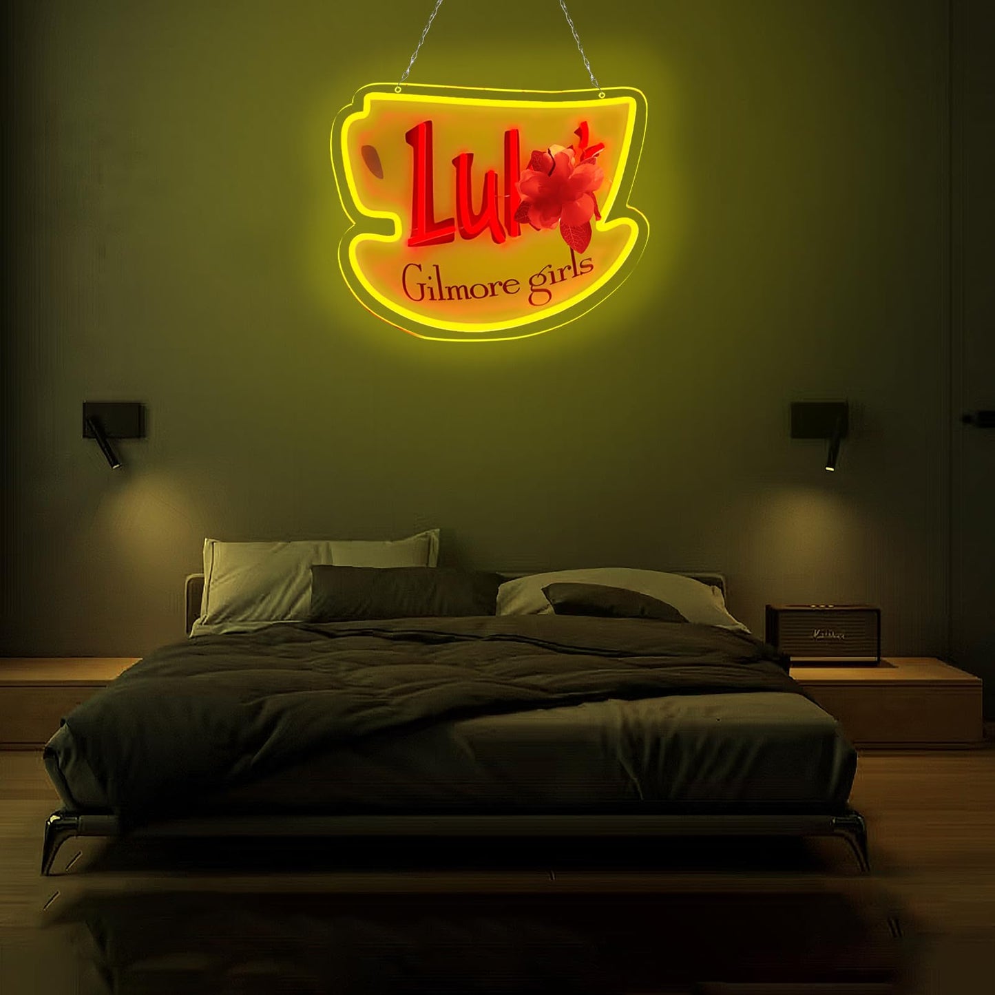 Pugna LukeS Coffee Neon Signs For Wall Decor Dimmable Neon Lights For Bedroom Led Signs Suitable For Dormitory Man Cave Christmas Gift 15.7 X 12.9In-Usb Powered-Acrylic