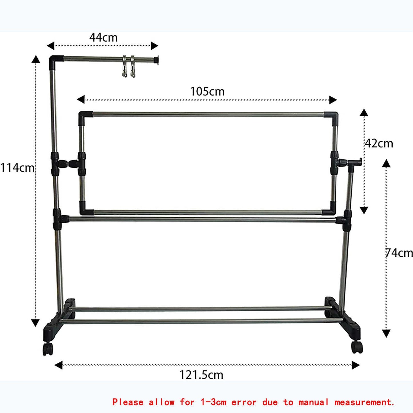 ELUKHT Adjustable Needlework Floor Frame for Art Craft Sewing - Standing Embroidery Lap Table and Cross Stitch Craft Stand, Ideal Holder for Crafting Enthusiasts.
