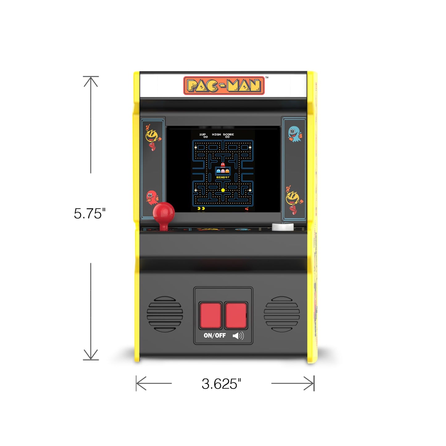 Arcade Classics Pac-Man - Retro Mini Arcade Game, Full Color Screen, Classic Handheld Electronic Game Console, 90s Toy, Great Gift for Kids 8+