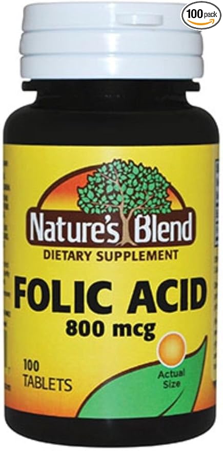 Folic Acid 800 mcg 800 mcg 100 Tabs