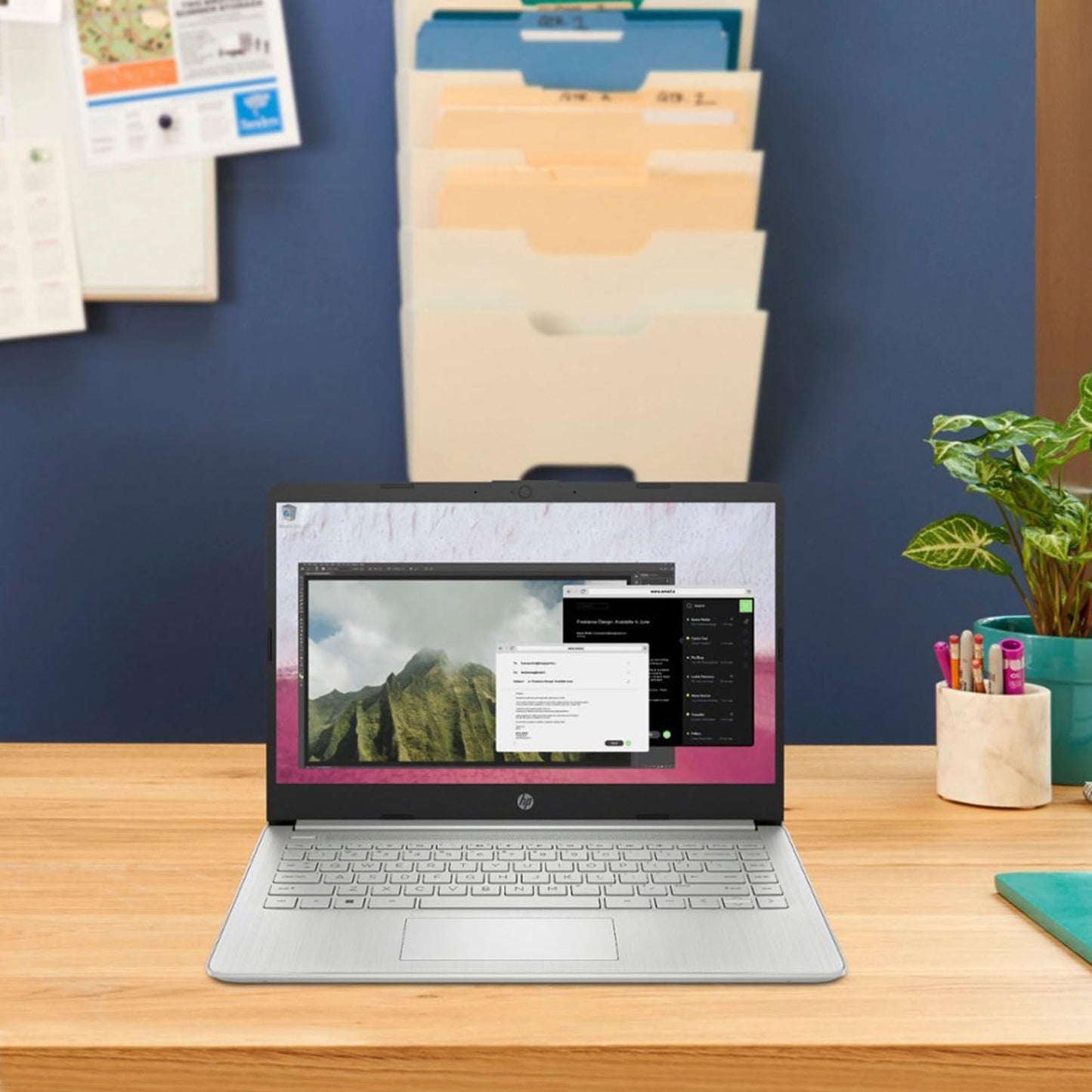 Hp Daily Laptop, 14 Hd Display, Intel Pentium Silver N5030 Processor, 8Gb Ram, 256Gb Ssd, Webcam, Hdmi, Sd Card Reader, Wi-Fi, W