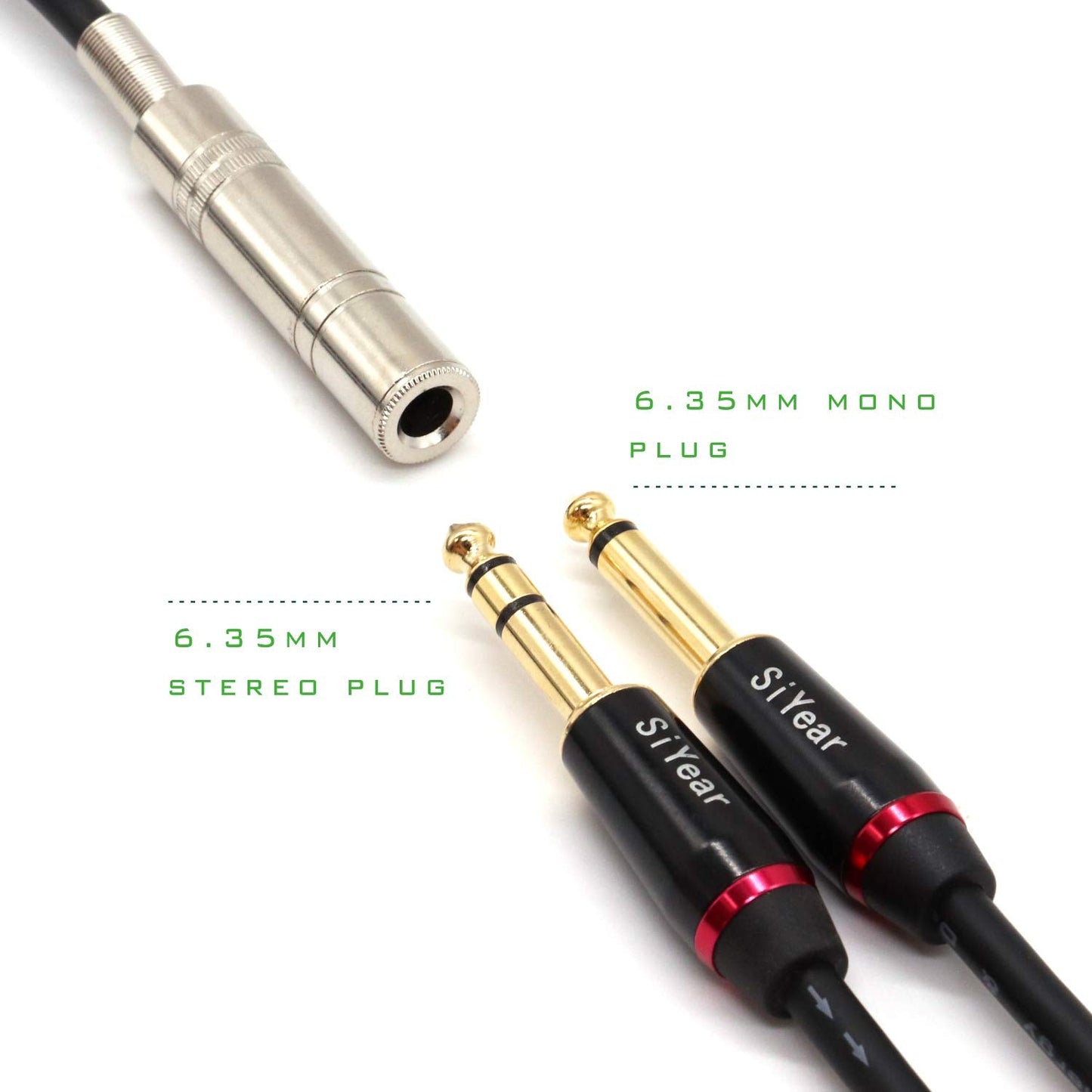 Siyear 6.35 Mm 1/4 Female To Xlr Female Adapter Cable,Quarter Inch Ts/Trs To Xlr 3 Pin Interconnect Cable (5Feet-1.5M)