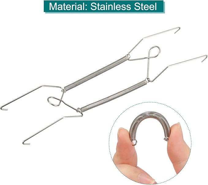 uxcell 3 Pieces Plate Hanger, 10 Inch Stainless Steel Invisible Wall Plate Hangers with 3Pcs Wall Hooks for Decorative Plates, Silver
