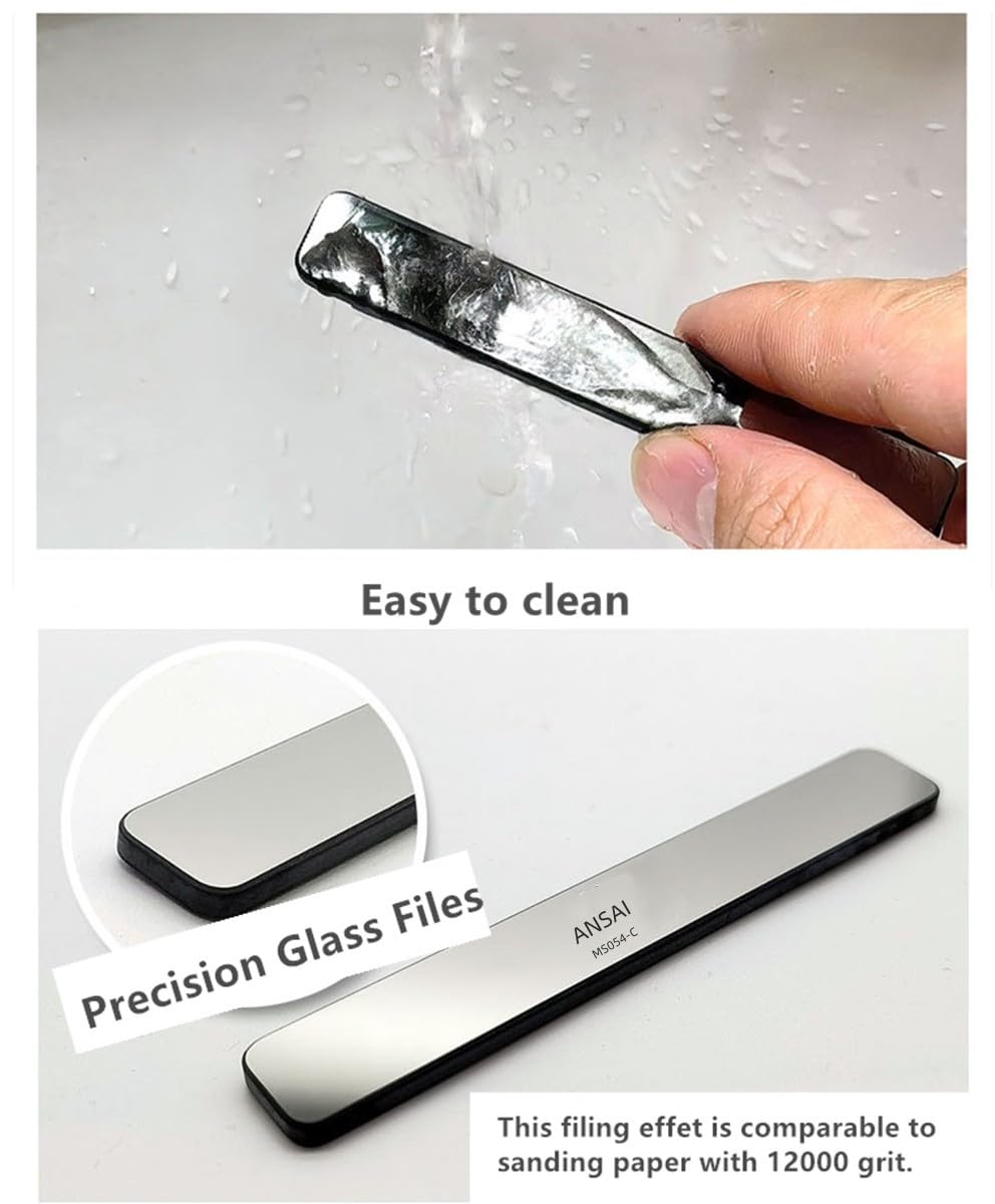 ANSAI Hobby Grinding Tools Glass Polishing Files For Scale Model #8000#10000 3 pcs