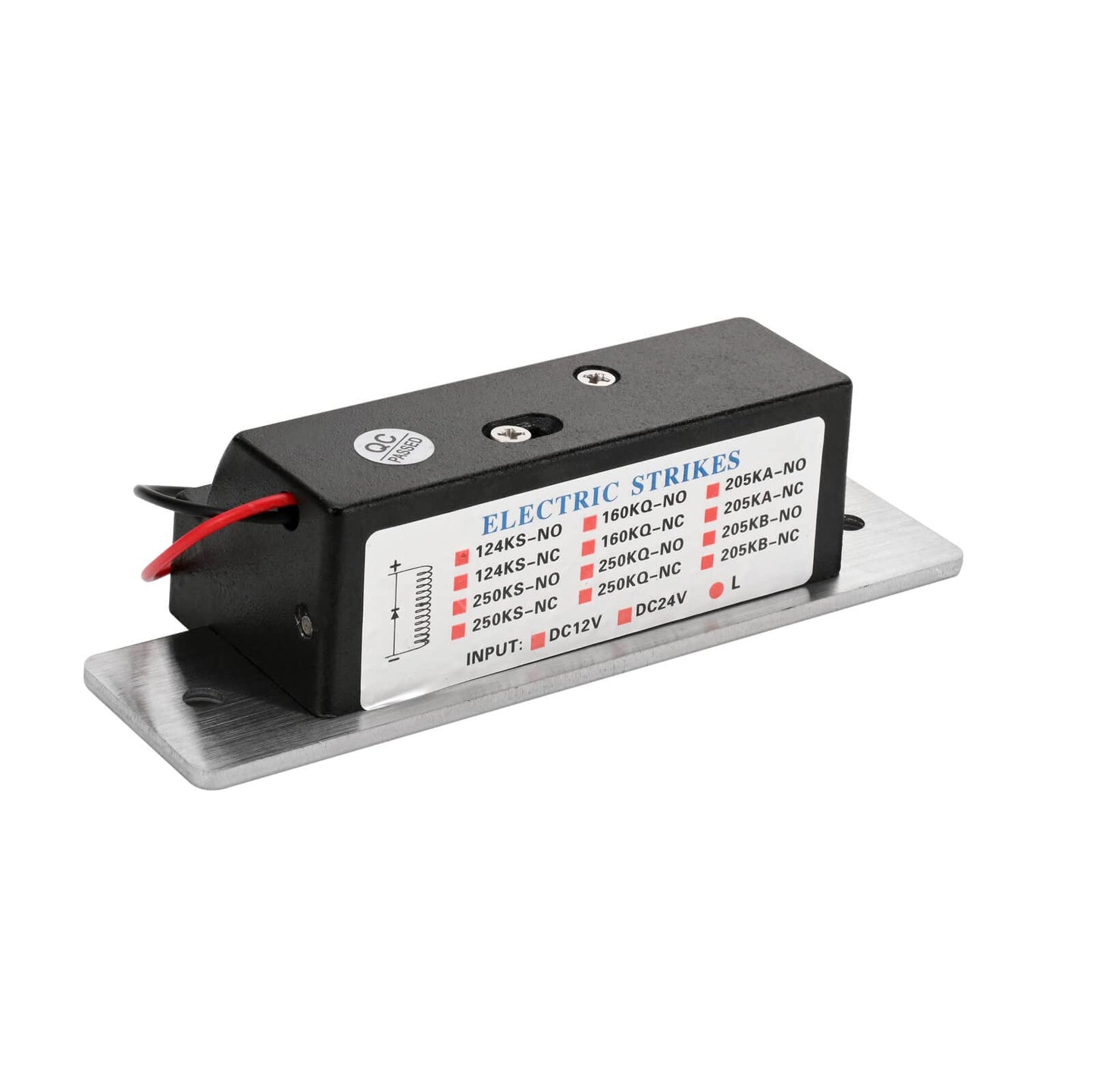 Electric Door Strike Lock ANSI Standard Heavy Duty 12V DC Fail-Secure or Fail-Safe Adjustable for Access Control Cylindrical Locksets