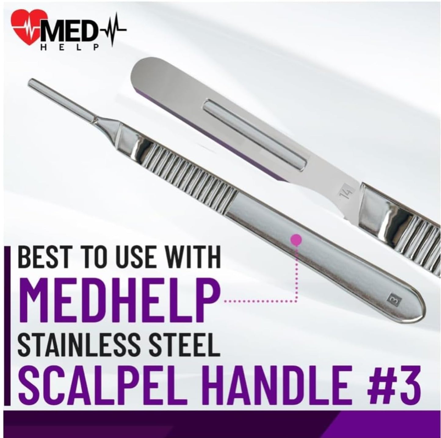 14R Blades Dermaplaning Scalpels with Dermaplane Handle, Pack of 21 Dermaplane Razor for Women Face with Stainless Steel Scalpel Handle 3 - Dermaplaning Tool for Face