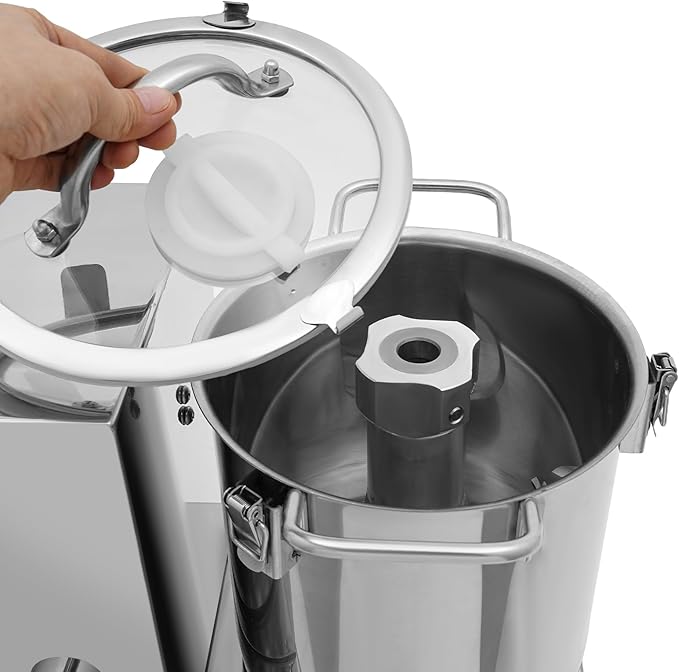 Commercial Food Processor, 1200W Electric Vegetable Chopper Machine 2800 RPM Adjustable Speed, 5.45Qt Stainless Steel Vegetable Processor Meat Grinder Food Processor Chopper for Veggie,Fruit,Meat