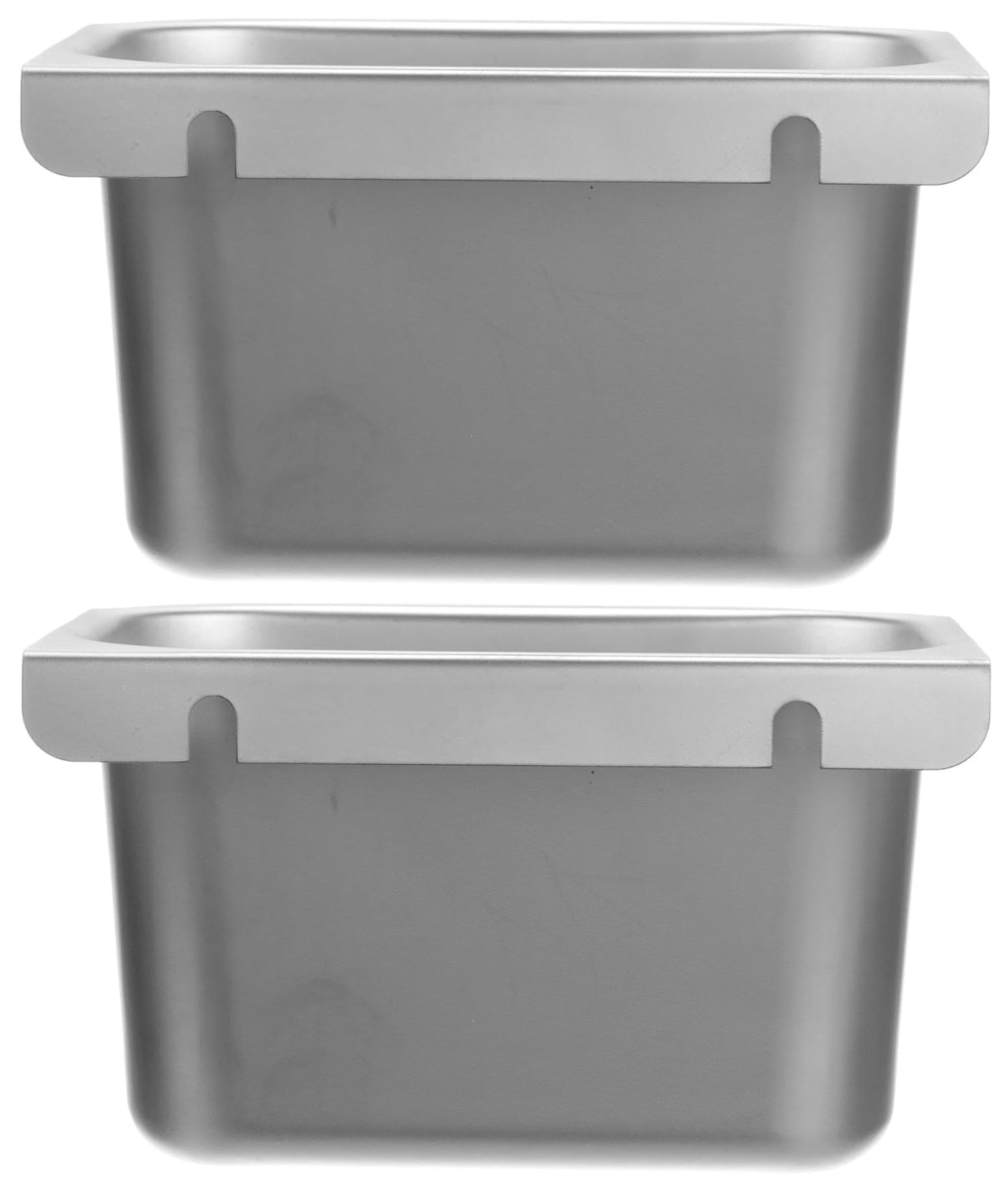 Grease Cup Holders for Commercial Kitchen Canopy Hoods - 4" Deep Drip Pan Grease Catchers for Restaurants (2)