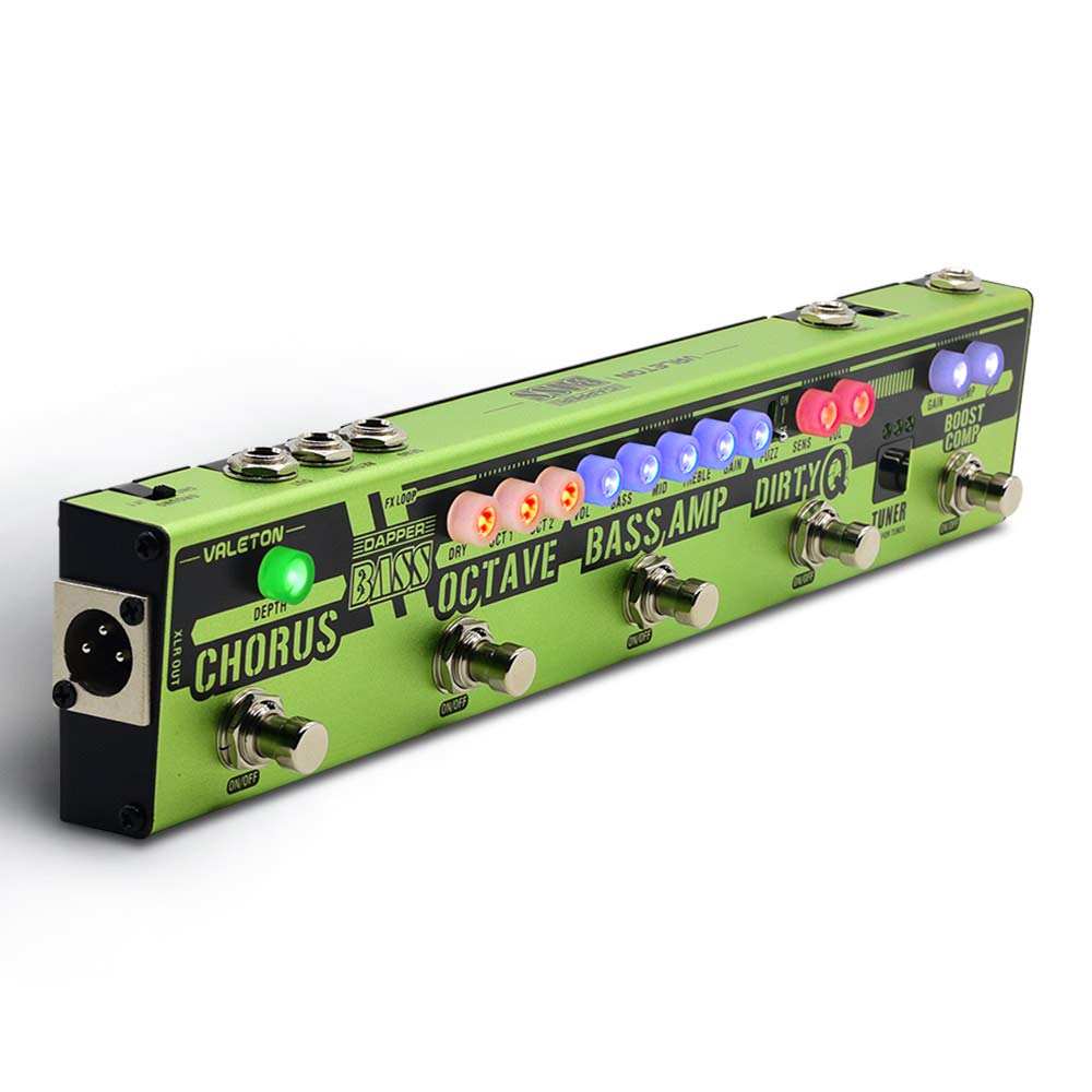 Valeton Dapper Bass Di Preamp Stage Session Gigging Gear Multi-Effects Pedal