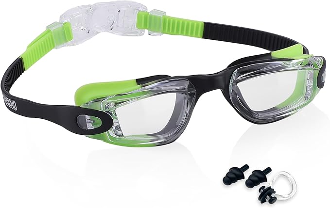 Aegend Swim Goggles - Kids Swimming Goggles for 3-14 Boys Girls Youth No Leaking Clear Vision