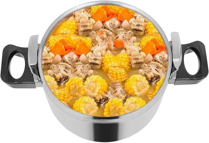 Pressure Cooker, 26L/27.47 Qt Stainless Steel Pressure Stewing Pot, Tabletop/Cooktop 60Kpa High Pressure Cooking Pot, Suitable for Open Fire, Induction Cooker, Electric Stove, Gas Stove (26L)