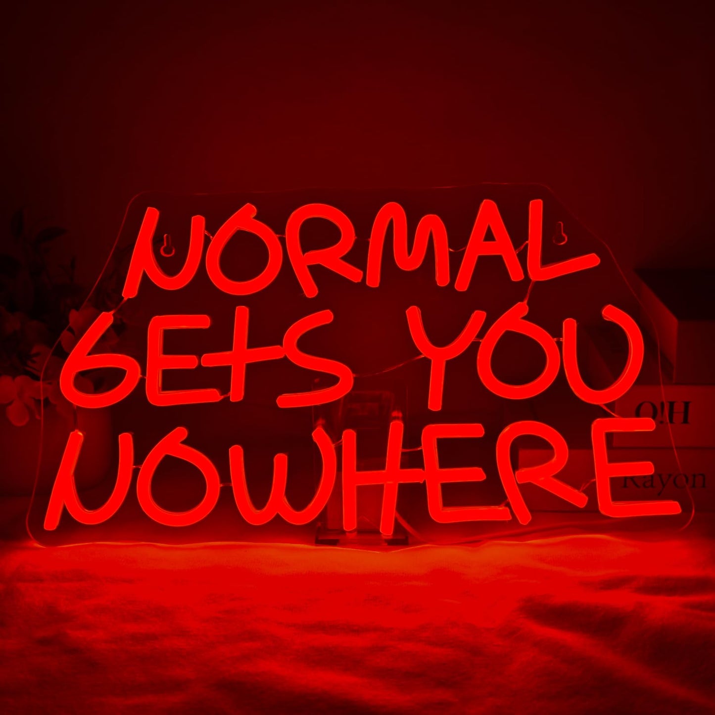 Jurong Normal Gets You Nowhere Neon Signs For Wall Decor  Dimmable Led Neon Light Usb Powered Light Up Signs  For Home  Party  Gift  Office  Bedroom  Work Place
