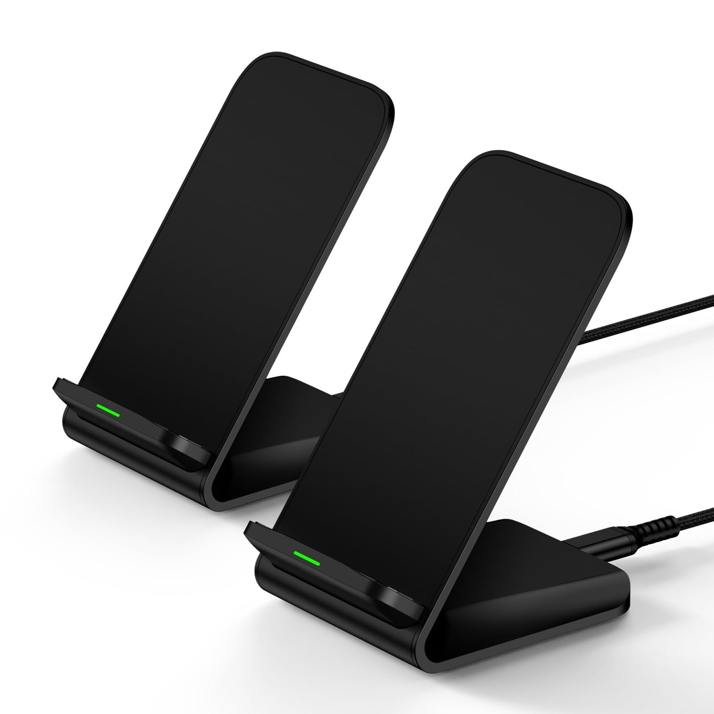 Fast S25 S24 Ultra Samsung Wireless Charger Stand, 2 Pack 15W Cordless Charging Station For Samsung Galaxy S25 Edge S25+ S24 Plu