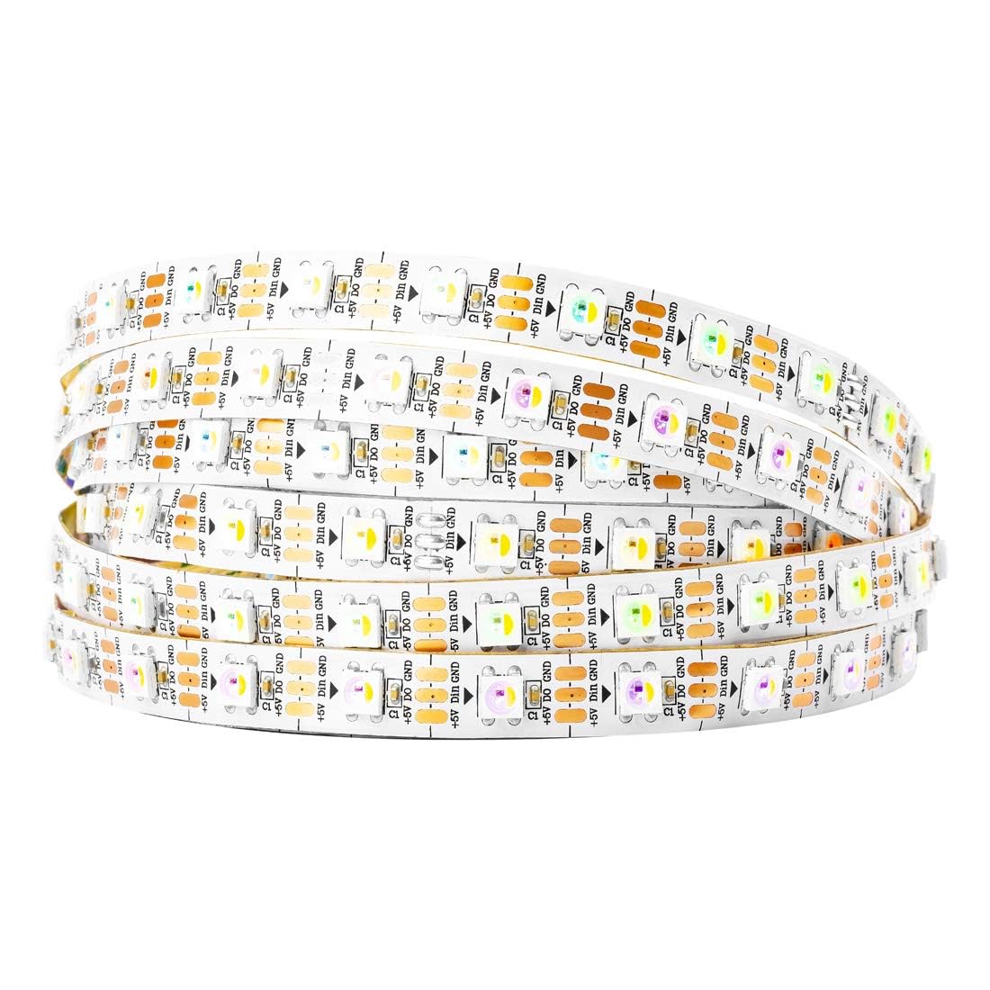 Btf-Lighting Sk6812 Rgbw Led Strip 16.4Ft 60 Leds/M Natural White Flexible Non-Waterproof Dc5V