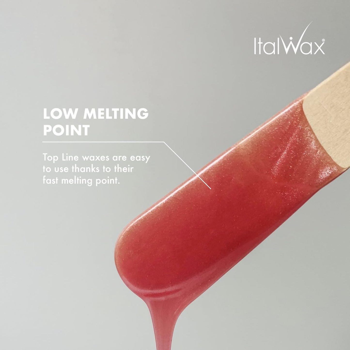 Italwax Top Line Pink Pearl - 750g / 1.65lb - Hard wax beads for hair removal - Unscented - Synthetic formulation ideal for sens